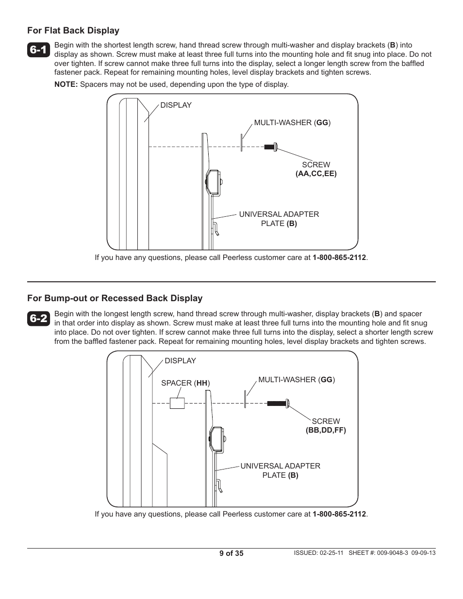 Peerless-AV SC550 - Installation User Manual | Page 9 / 35