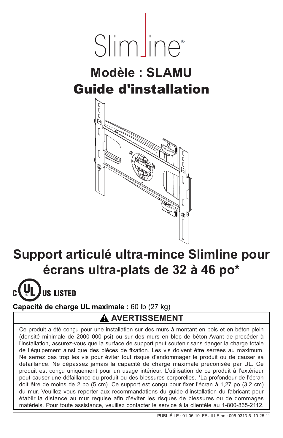 Peerless-AV SLAMU - Installation User Manual | Page 15 / 24