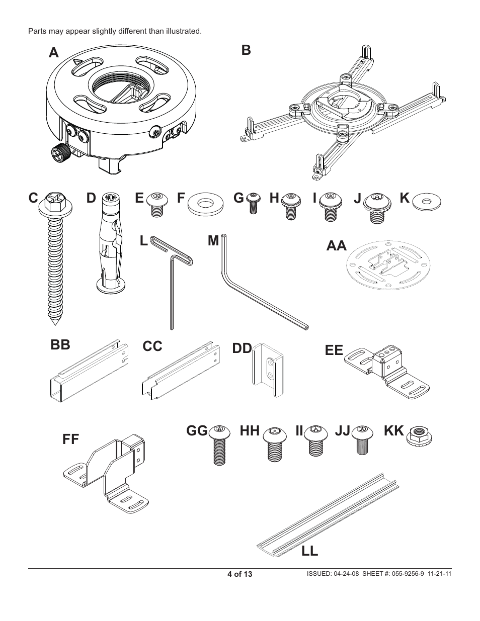 Peerless-AV PRS-EXC-W - Installation User Manual | Page 4 / 13