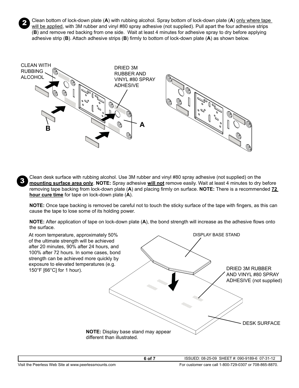 Ab 2 3 | Peerless-AV HLG452-SM-Q10 - Installation User Manual | Page 6 / 7
