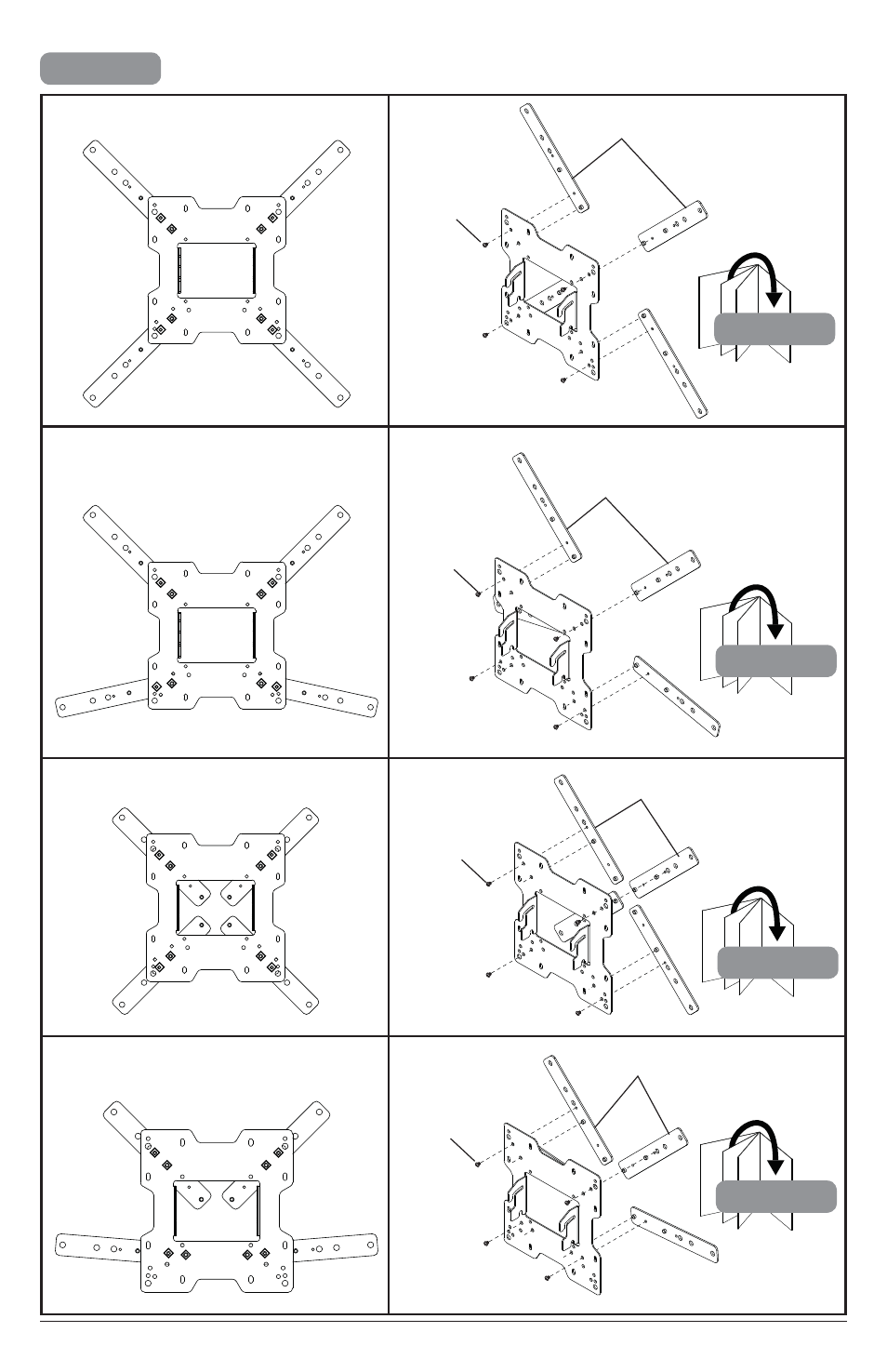 Peerless-AV YBP4X4 - Installation User Manual | Page 15 / 24