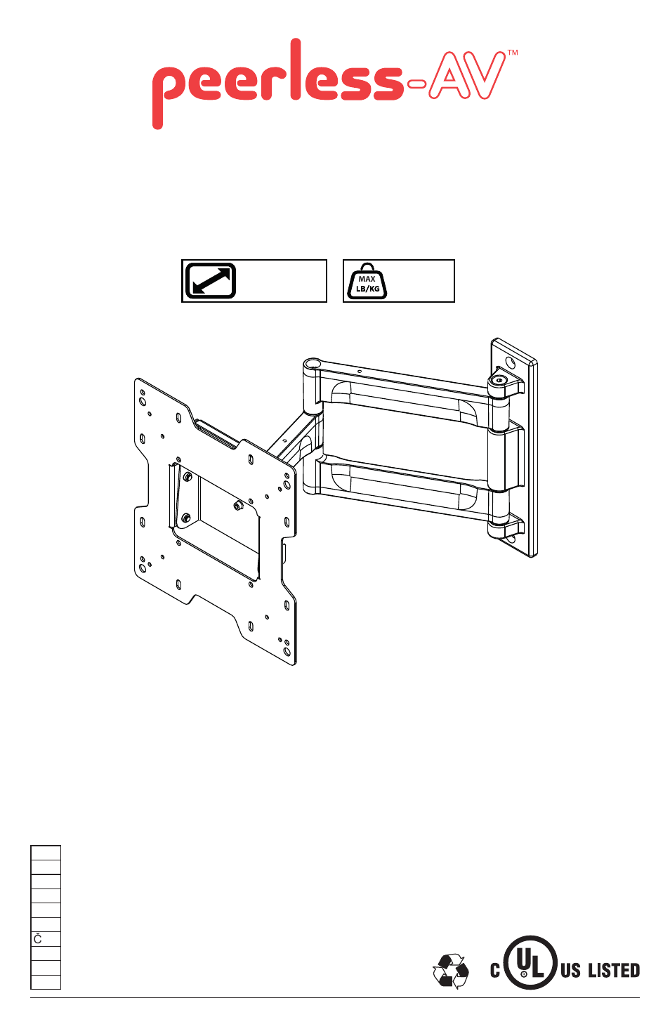 Peerless-AV YBA2X2 - Installation User Manual | 20 pages