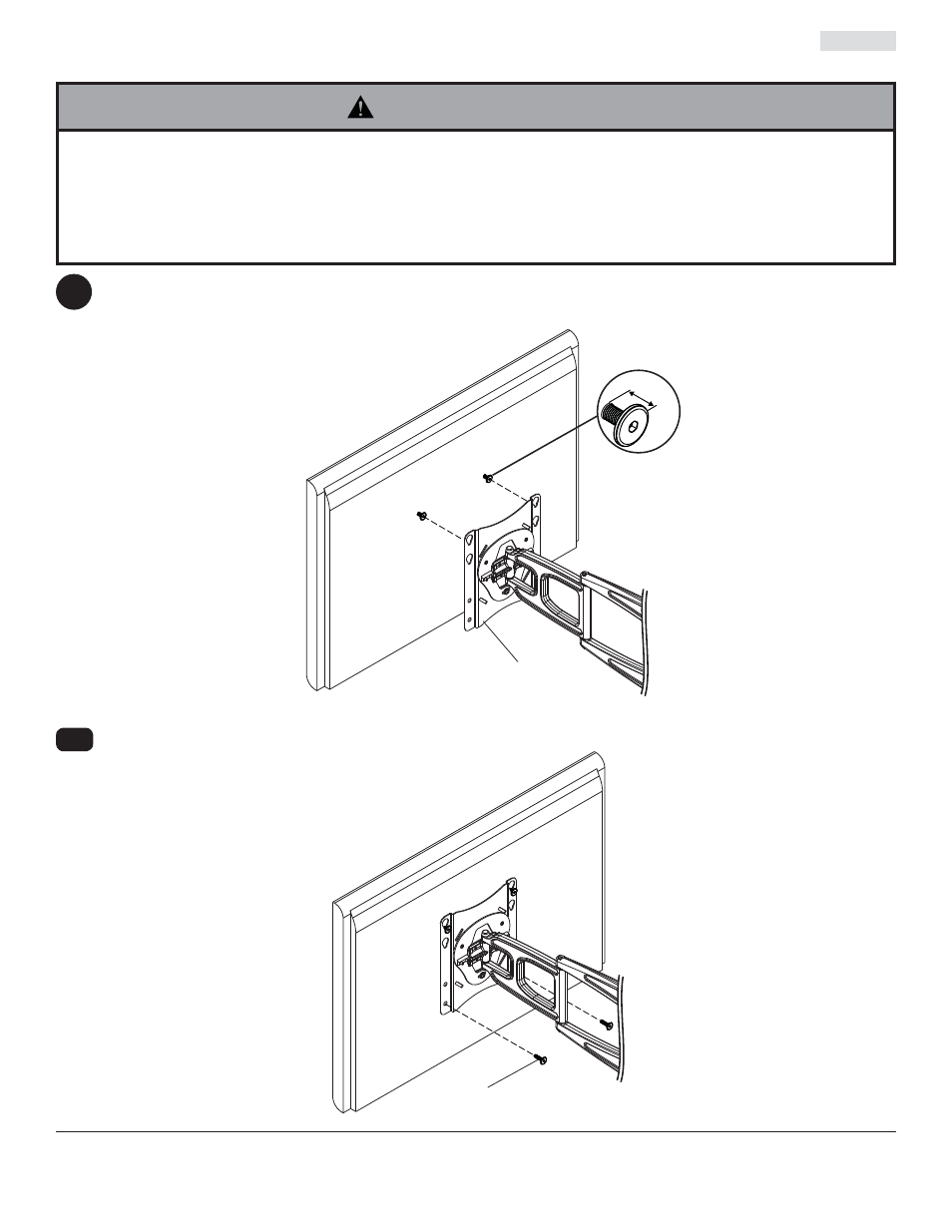 Advertencia, L, n, o | Peerless-AV SUA737 - Installation User Manual | Page 13 / 23