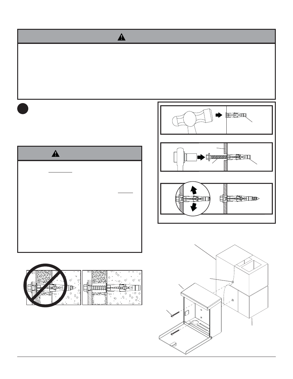 Warning, Ab c | Peerless-AV HDS-OWRE-200 - Installation User Manual | Page 6 / 22
