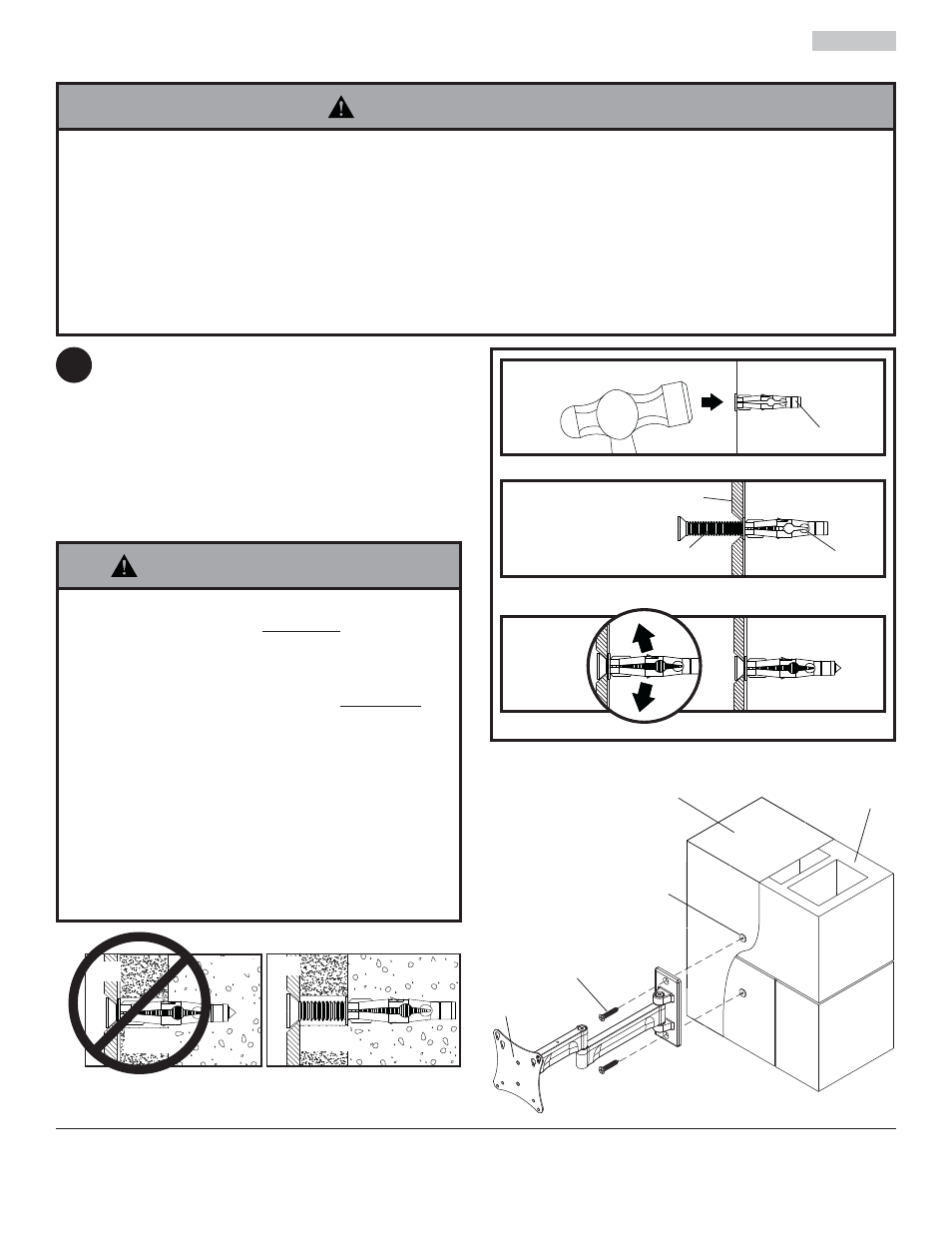 Avertissement, Aa f d, Daa f | Peerless-AV PA730 - Installation User Manual | Page 16 / 20