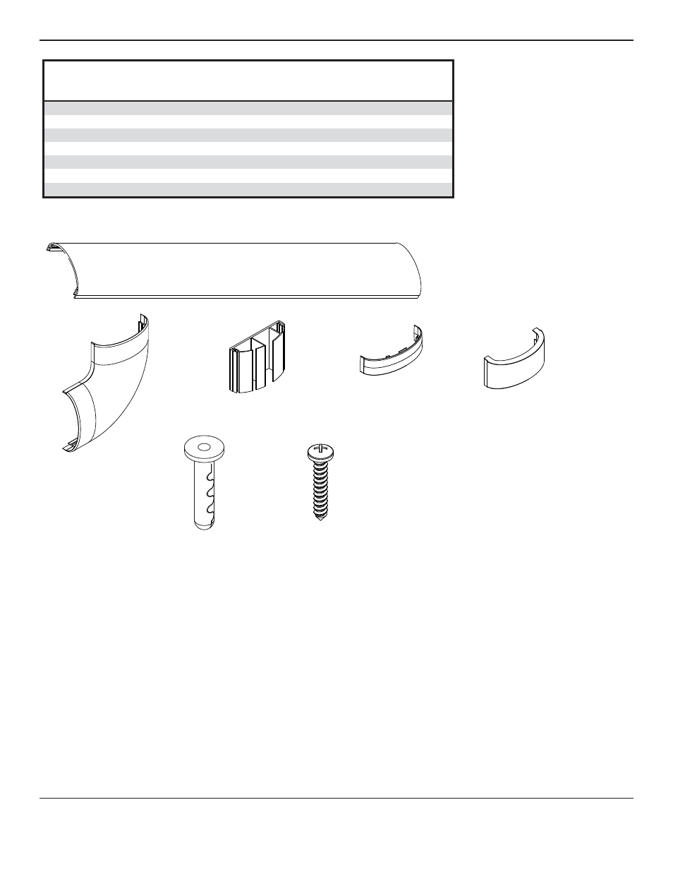 Parts list | Peerless-AV PCC-S - Installation User Manual | Page 3 / 8