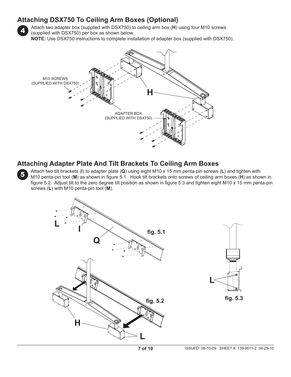 Li q h l | Peerless-AV DST940 - Installation User Manual | Page 7 / 10