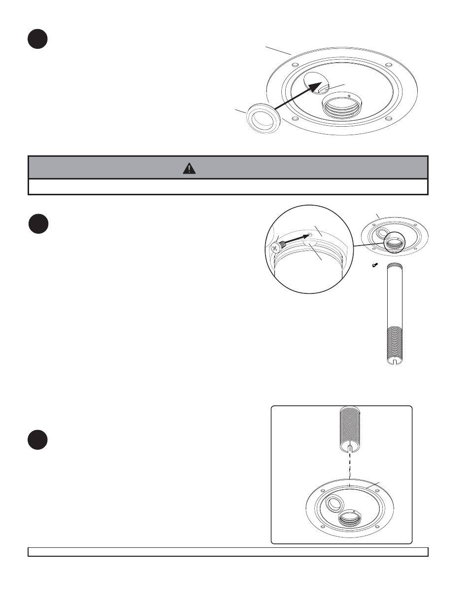 Warning, Fig. 2.2, Fig. 2.1 | Peerless-AV ACC570W - Installation User Manual | Page 2 / 4