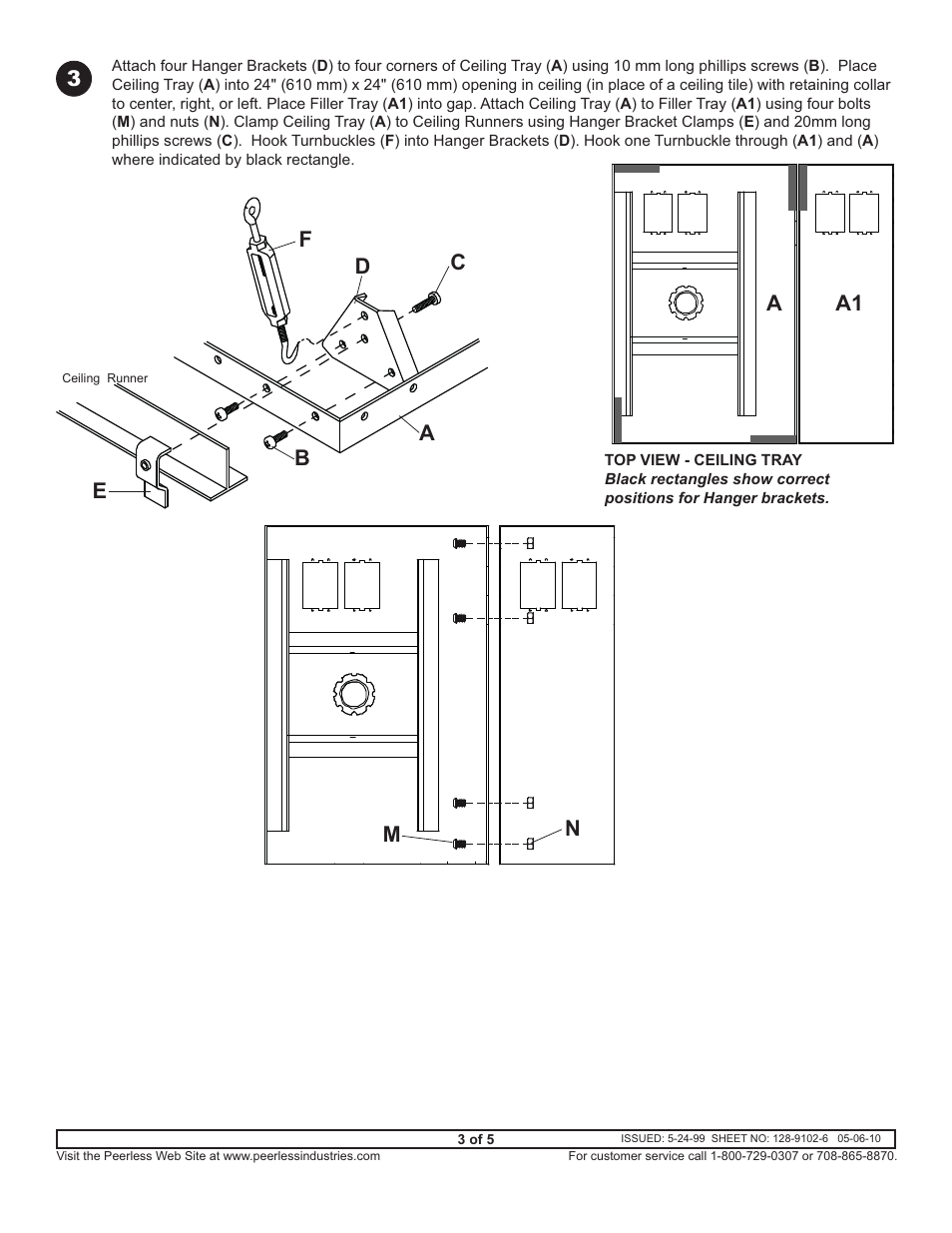 Peerless-AV CMJ453 - Installation User Manual | Page 3 / 5
