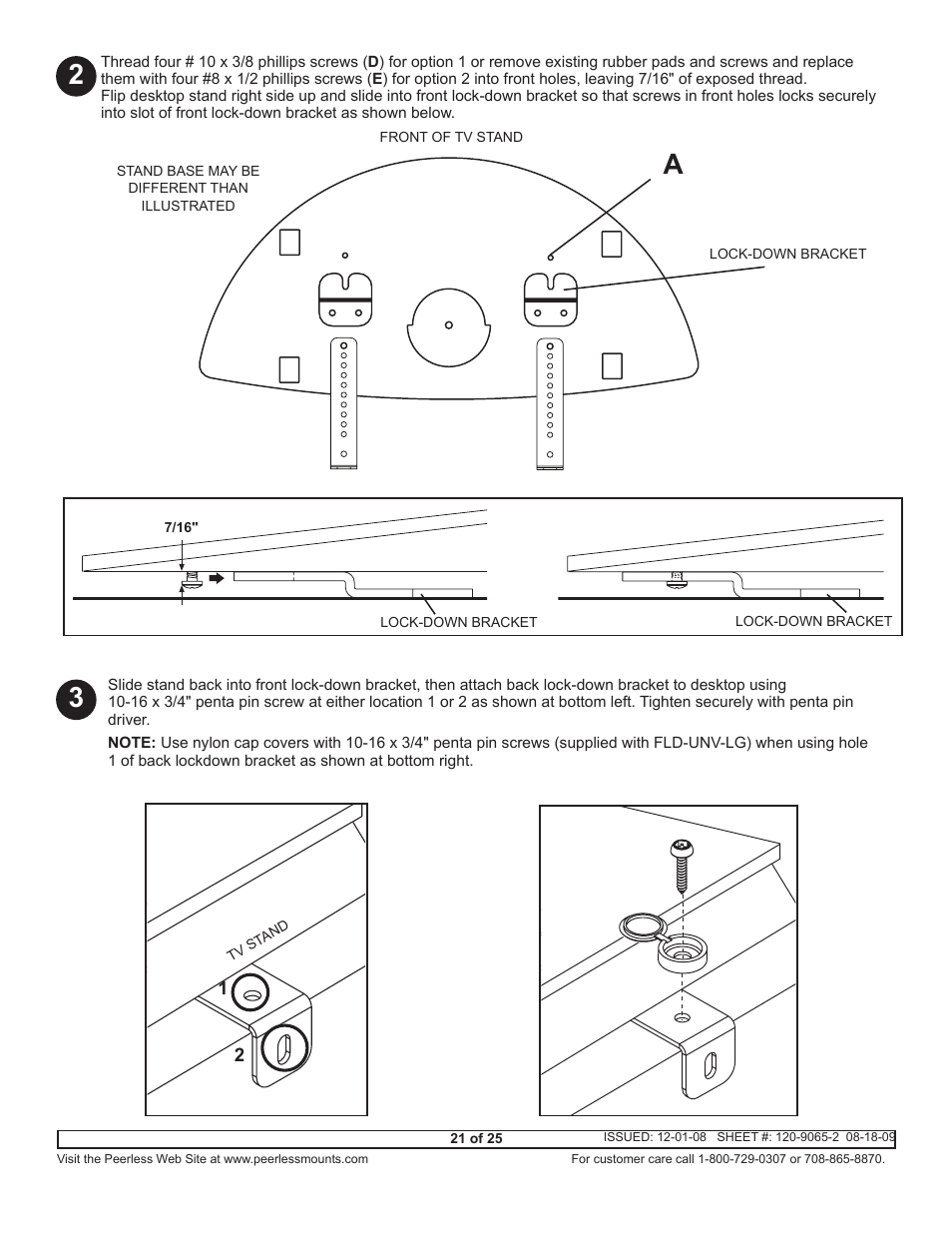 Peerless-AV ACC942 - Installation User Manual | Page 21 / 25