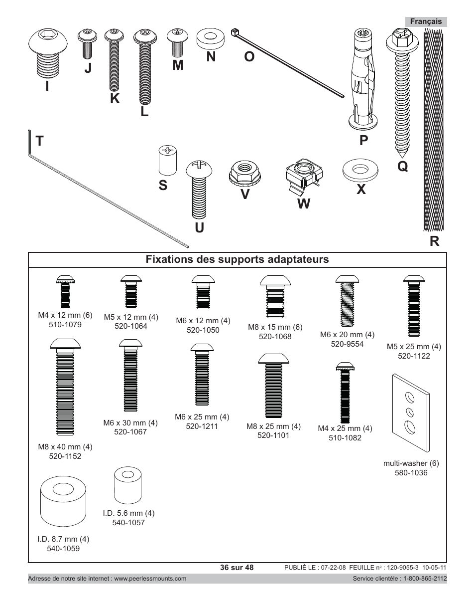 Peerless-AV CM850-S - Installation User Manual | Page 36 / 48
