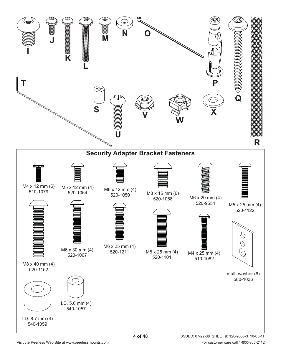 Peerless-AV CM850-S - Installation User Manual | Page 4 / 48