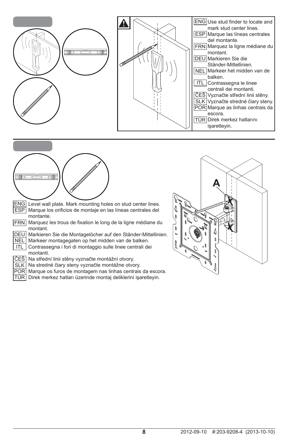 1a-2, 1a-1 | Peerless-AV SPL746 - Installation User Manual | Page 8 / 24