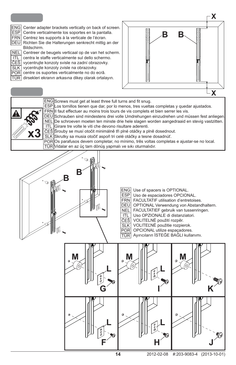 Peerless-AV SF650P - Installation User Manual | Page 14 / 20