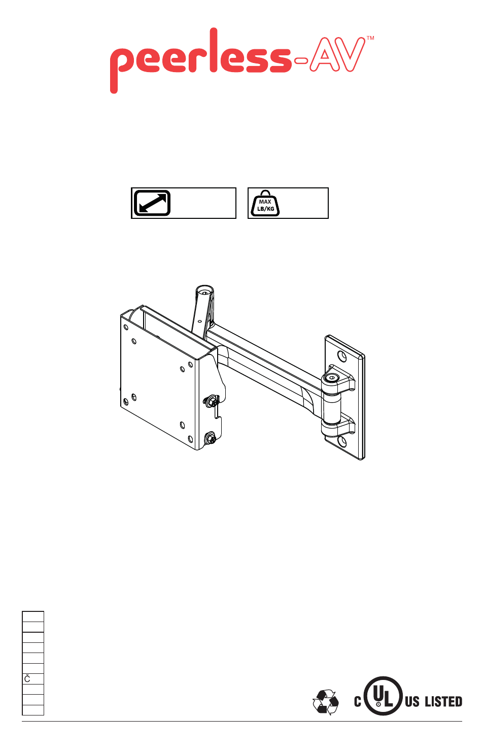 Peerless-AV YBA100 - Installation User Manual | 20 pages