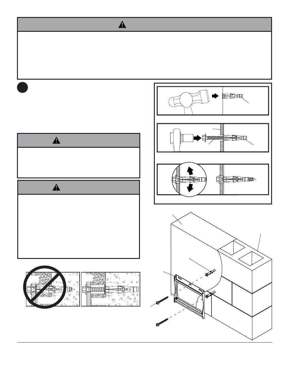Dd aa ee, Achtung, Ee dd | Anbringung an massivbeton oder porenbetonstein | Peerless-AV ST635P - Installation User Manual | Page 26 / 30