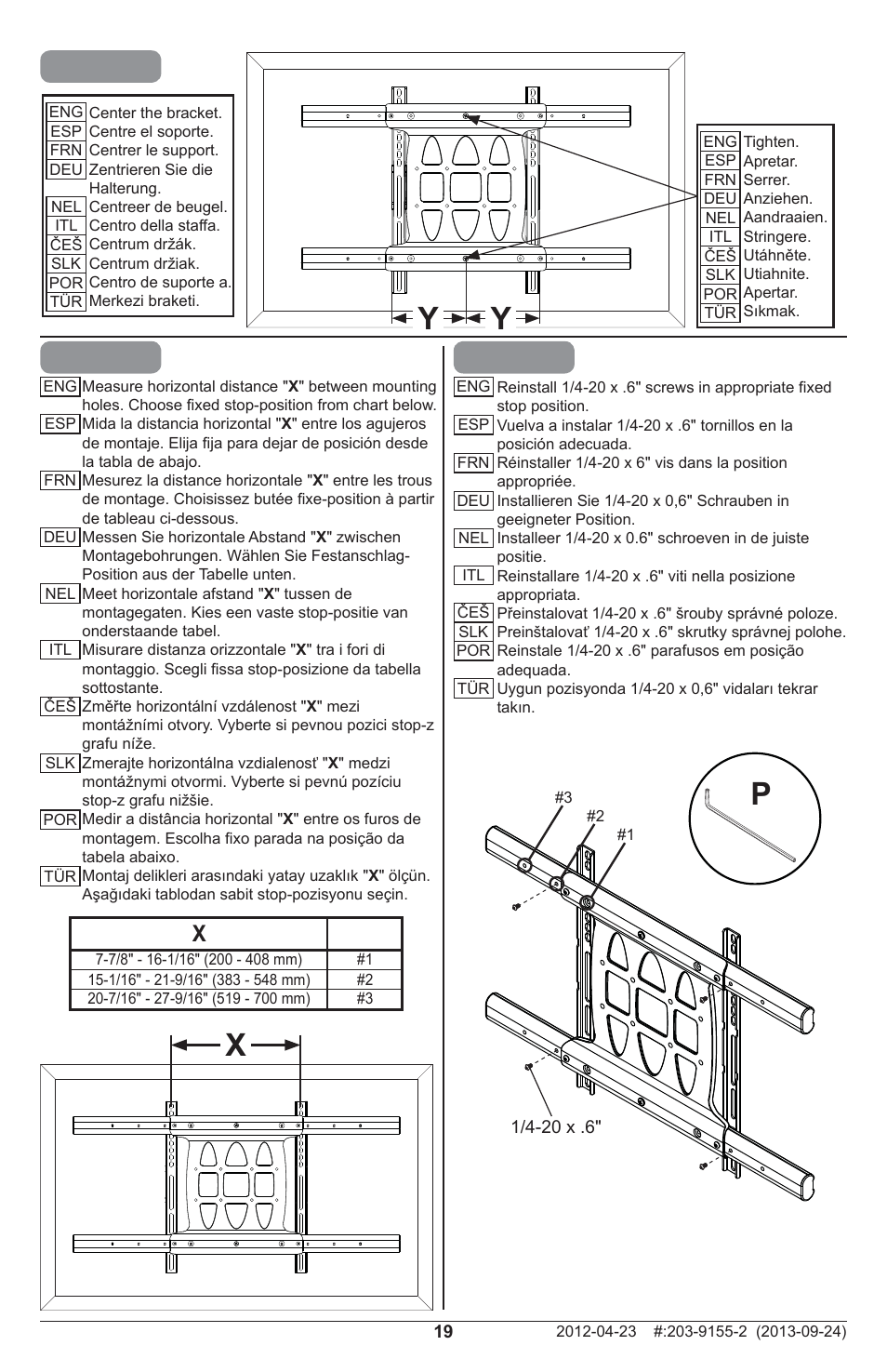 X3-6 | Peerless-AV SA752PU - Installation User Manual | Page 19 / 28
