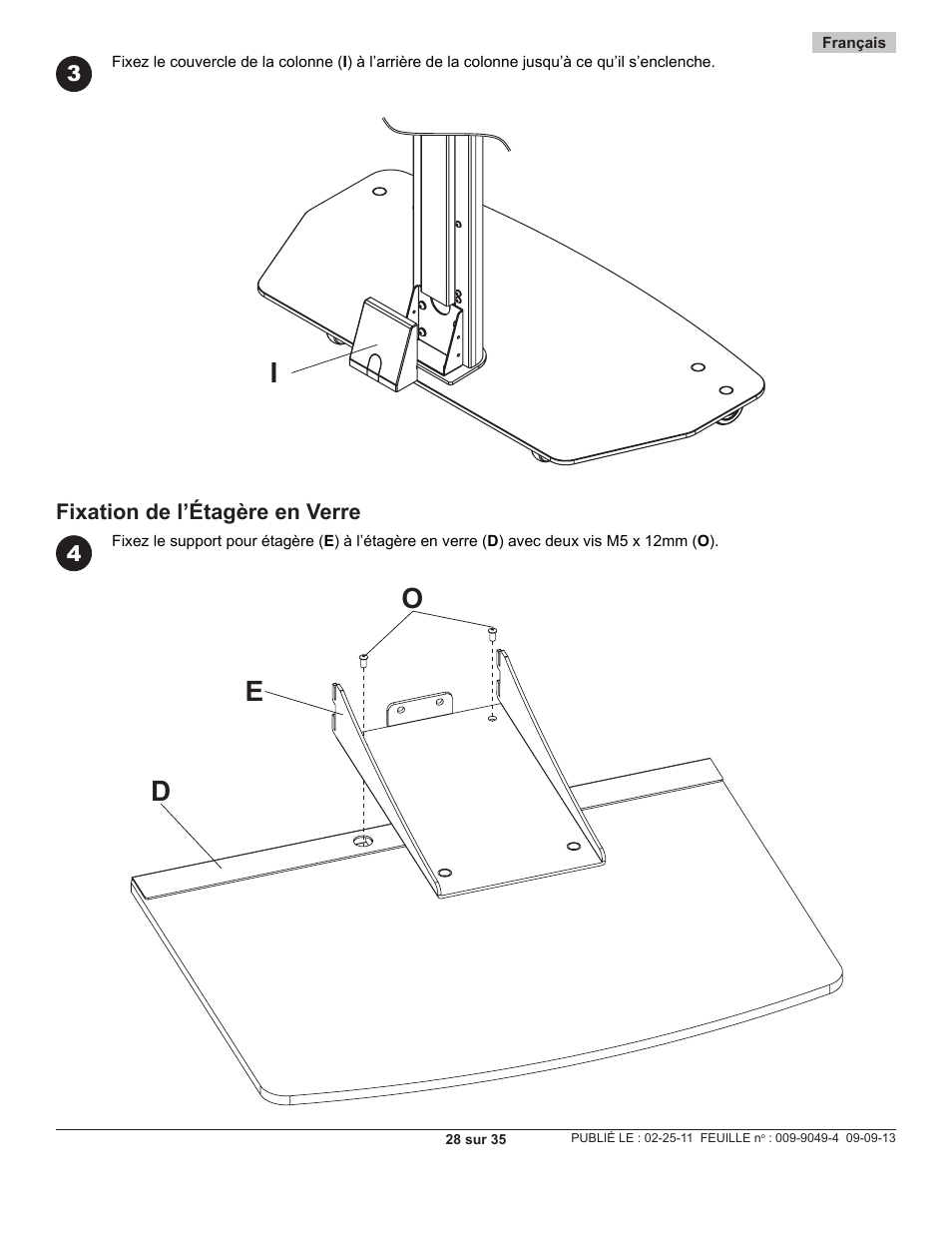 Oe d i | Peerless-AV SC550GL - Installation User Manual | Page 28 / 35