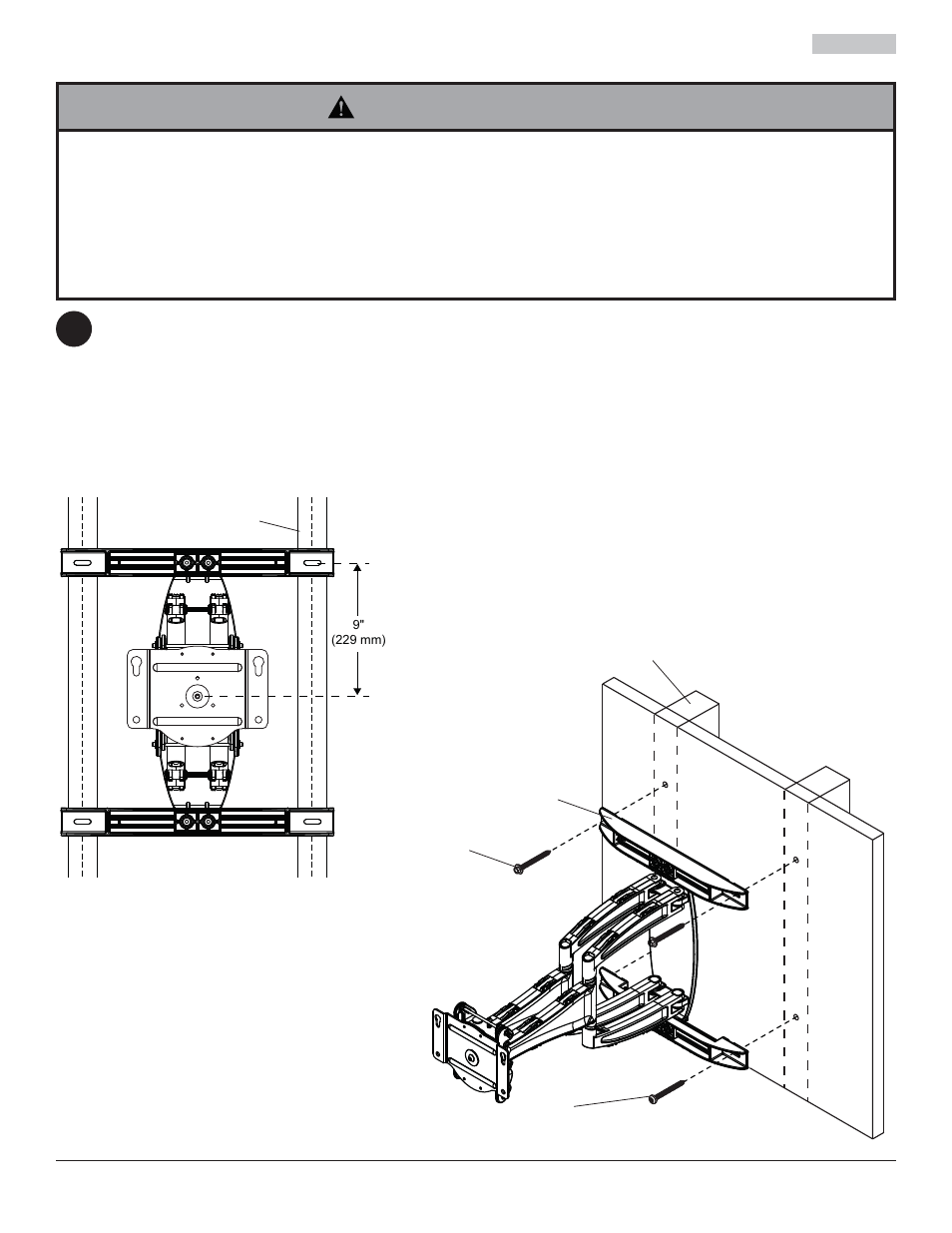 Avertissement, Fi g. 2.2 fi g. 2.1, 2installation sur un mur à montant en bois | Peerless-AV ESA763PU - Installation User Manual | Page 38 / 50