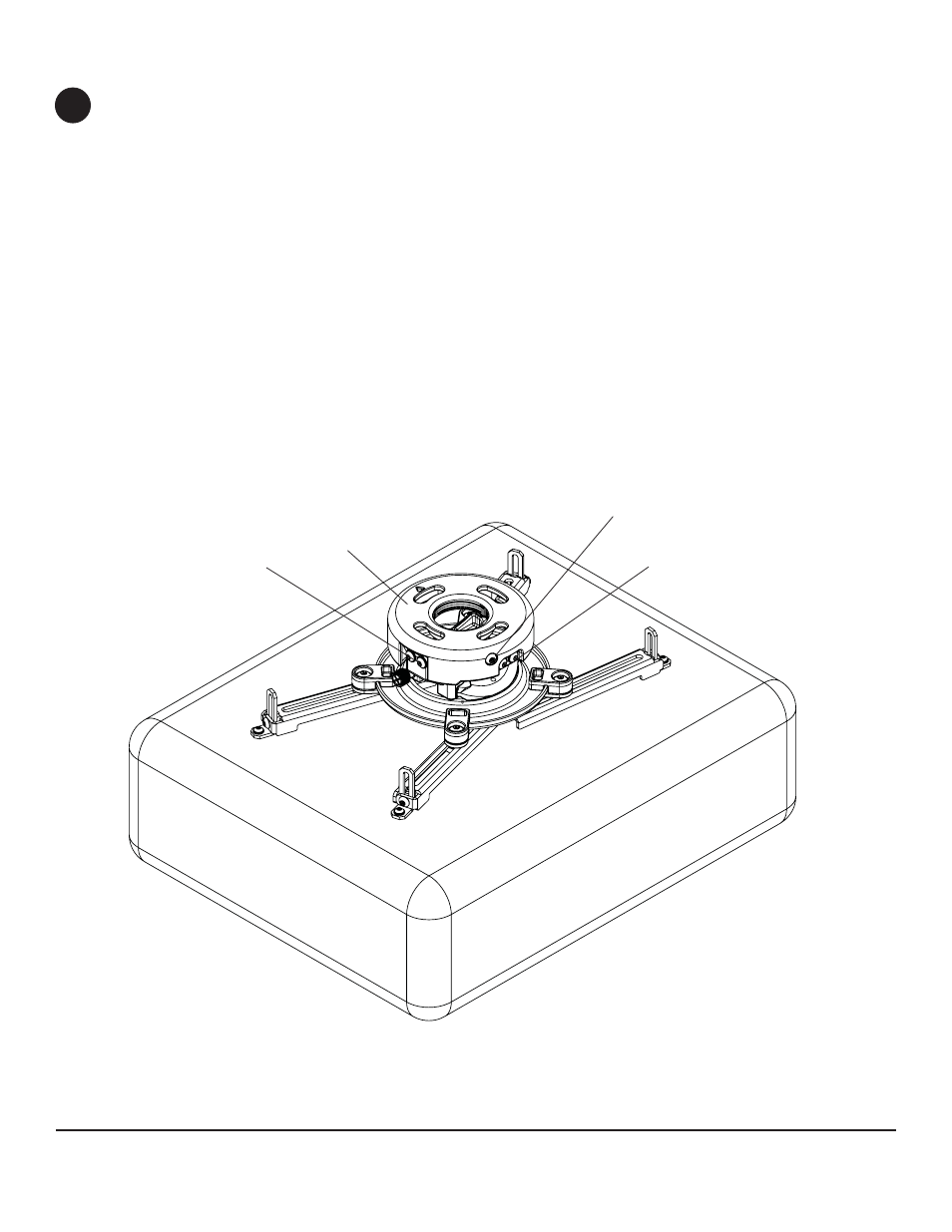 Projector alignment | Peerless-AV PRS-UNV-S - Installation User Manual | Page 10 / 12