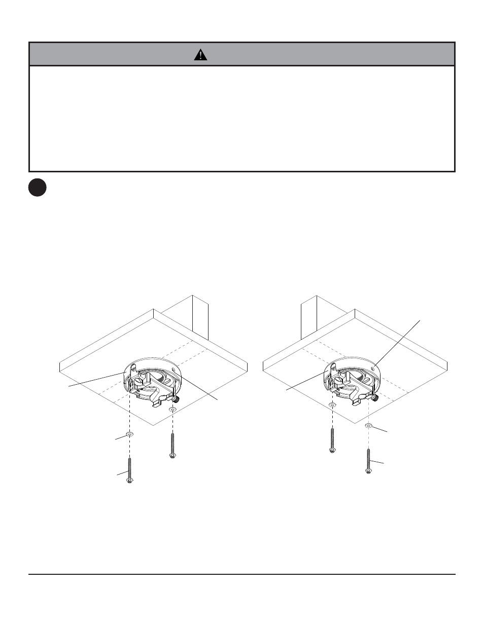 Warning | Peerless-AV PRS-UNV-S - Installation User Manual | Page 5 / 12