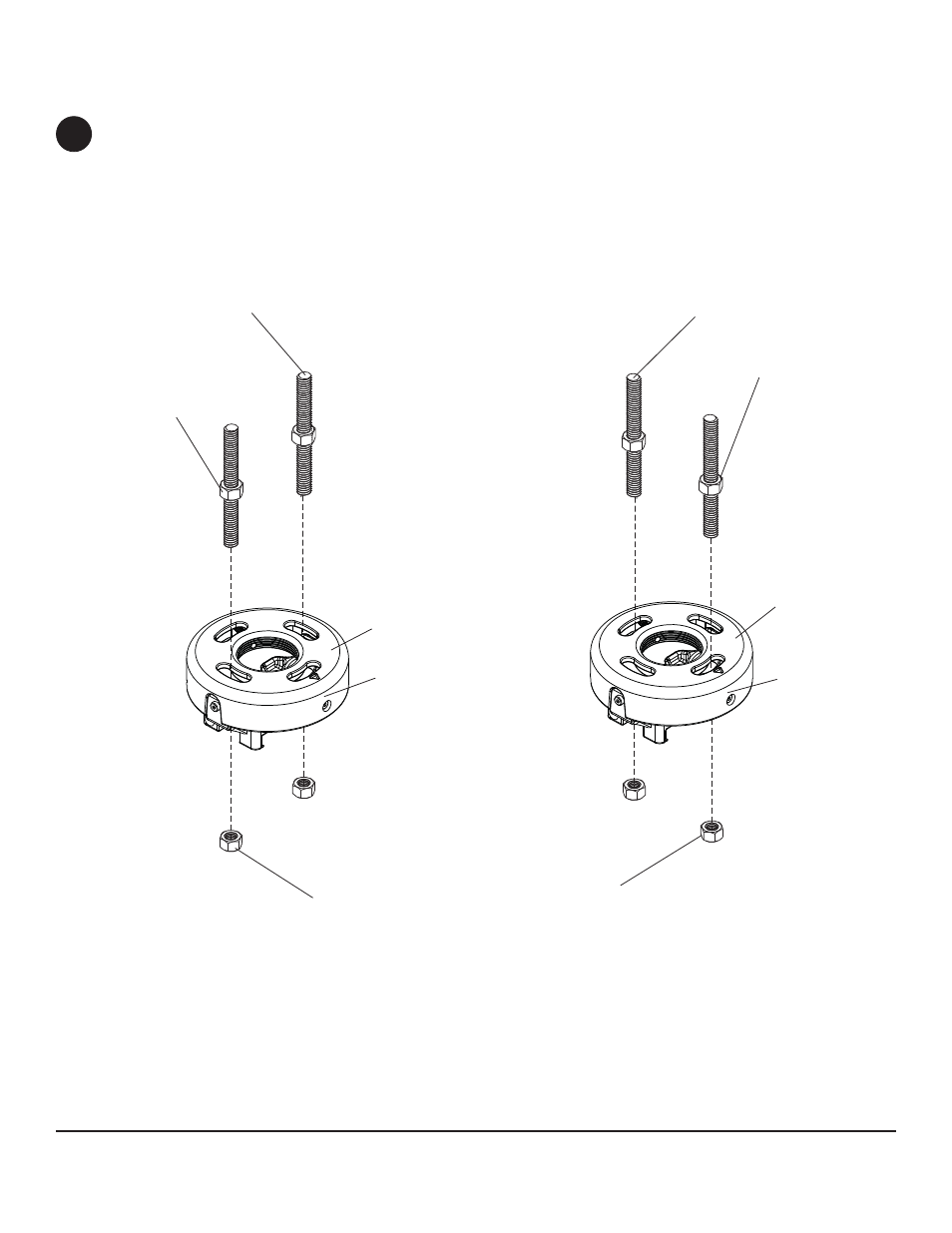 Installation to threaded rod, Fi g. 4.1 fi g. 4.2 | Peerless-AV PRS-UNV-S - Installation User Manual | Page 7 / 12