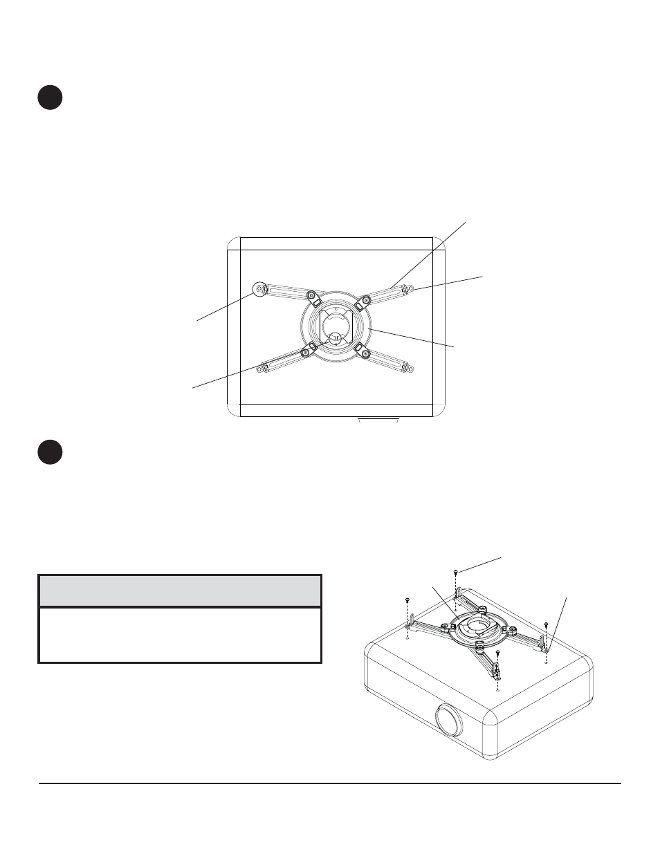 Caution, G , h, i or j | Peerless-AV PRS-UNV-S - Installation User Manual | Page 8 / 12