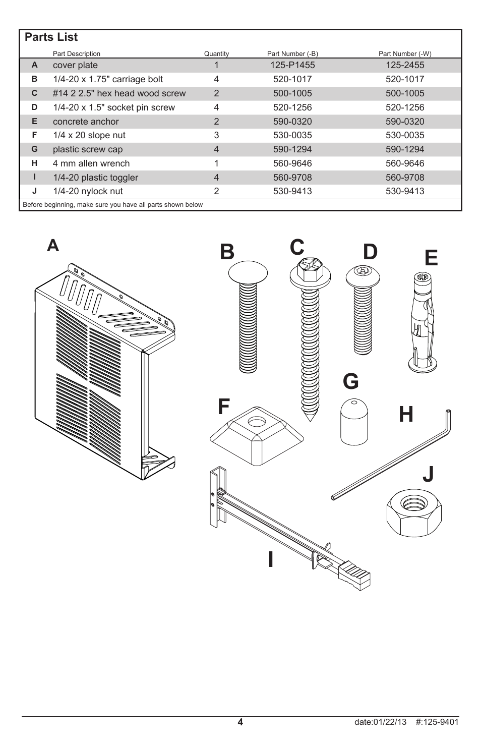 Peerless-AV GC-X360S-W - Installation User Manual | Page 4 / 12