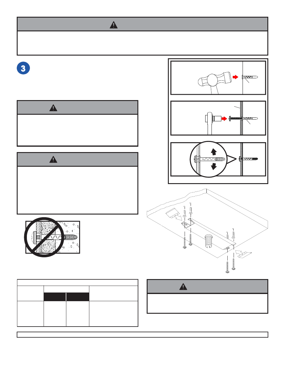 Warning | Peerless-AV CMJ490 - Installation User Manual | Page 2 / 2