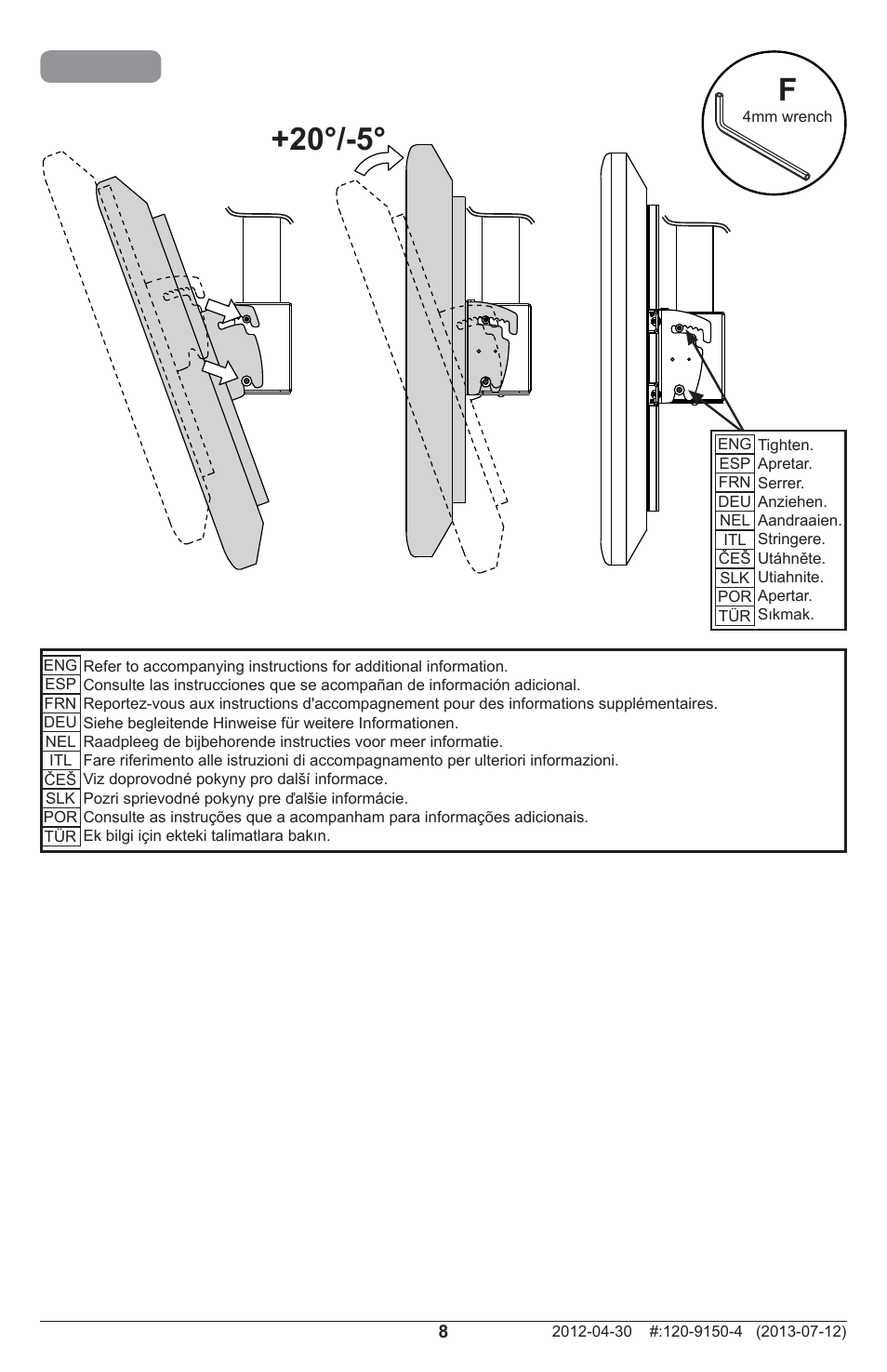 Peerless-AV MOD-FPMS - Installation User Manual | Page 8 / 12