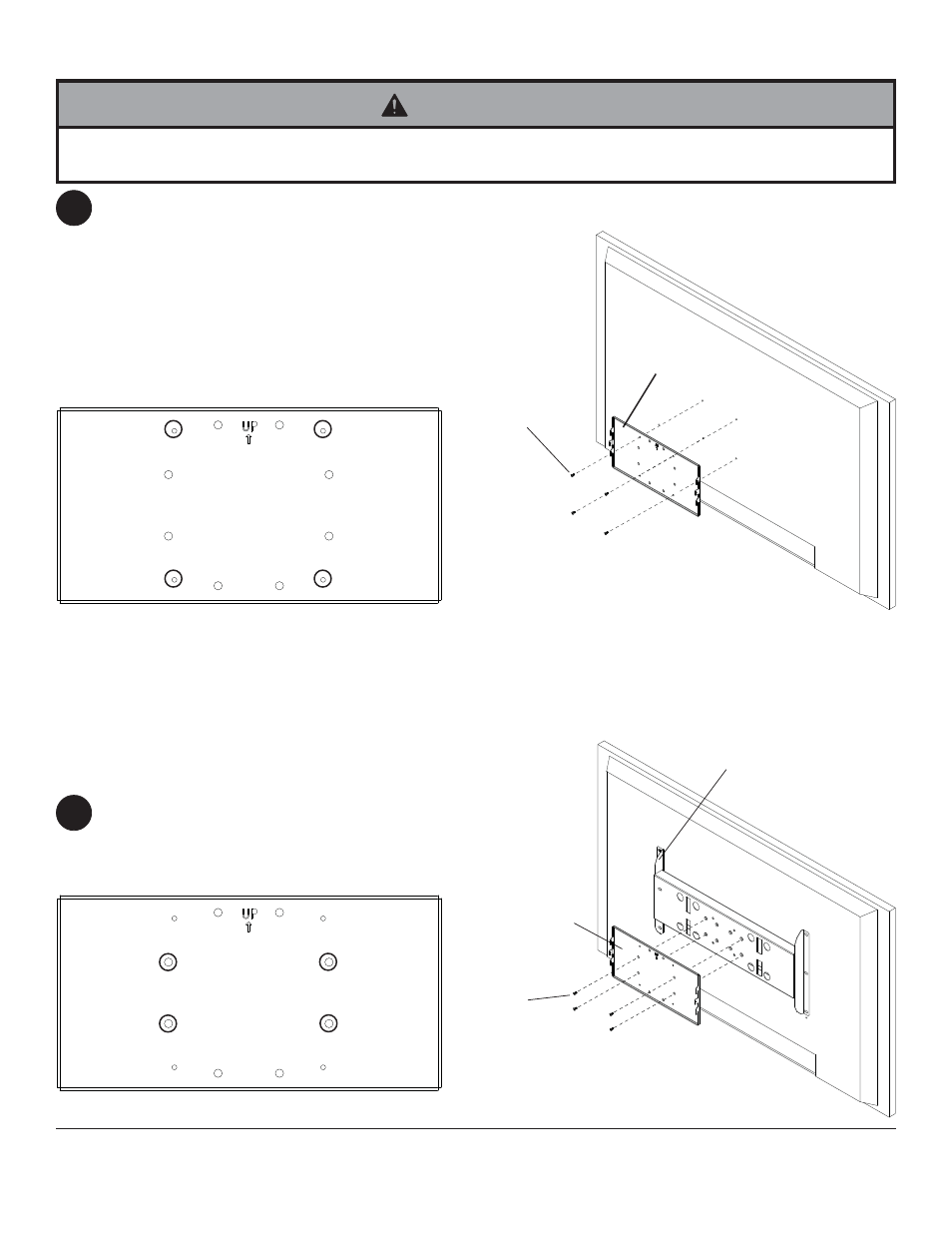 Warning | Peerless-AV FPZ-670 - Installation User Manual | Page 6 / 7