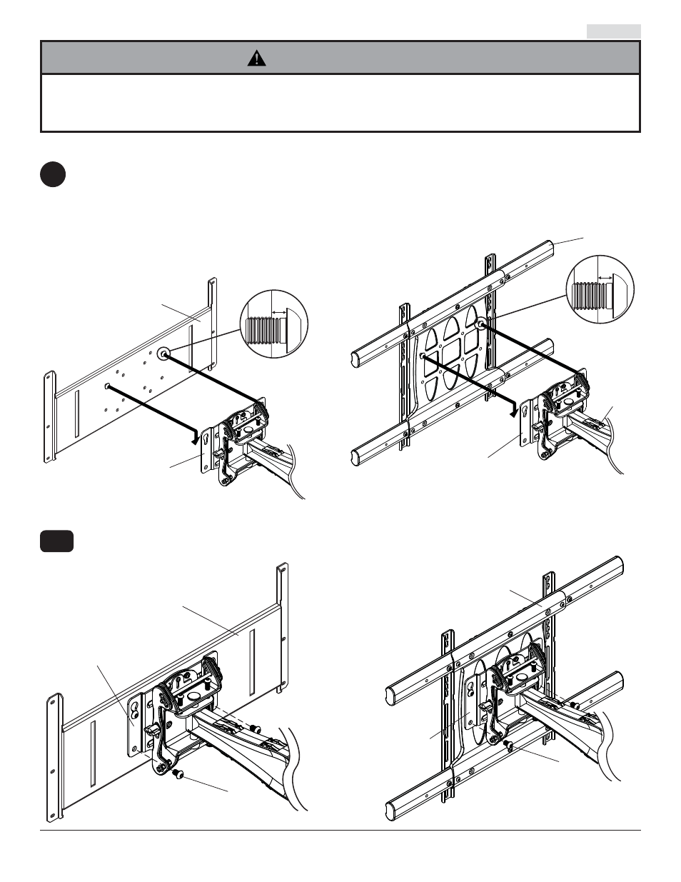 Advertencia, Ab b e | Peerless-AV SA761PU-AW - Installation User Manual | Page 30 / 53