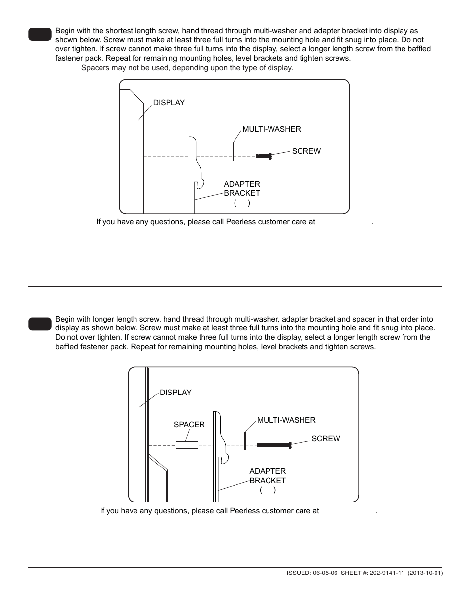 Fi g. 7.2, Fi g. 7.1 | Peerless-AV PLAV60-UNLP-GB - Installation User Manual | Page 11 / 41