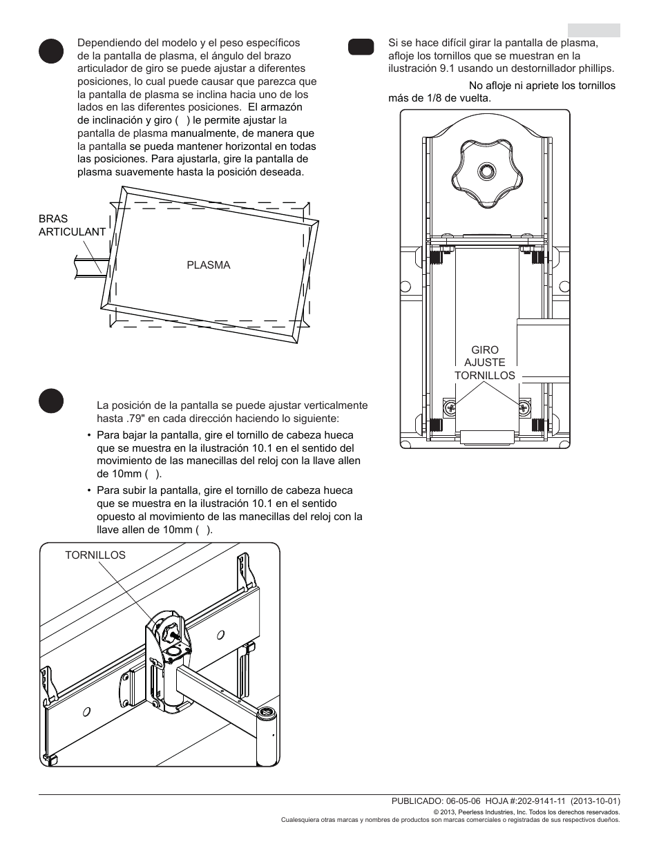 Fi g. 10.1 | Peerless-AV PLAV60-UNLP-GB - Installation User Manual | Page 26 / 41