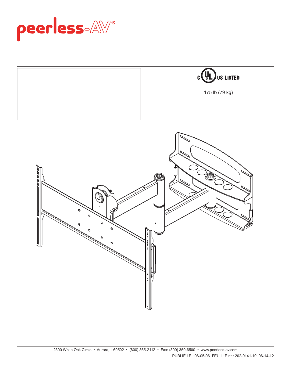Peerless-AV PLAV60-UNLP-GB - Installation User Manual | Page 27 / 41