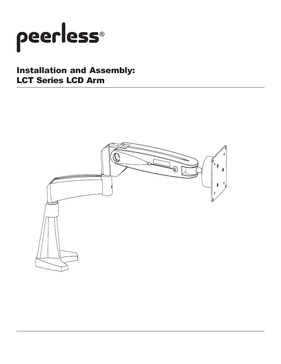 Peerless-AV LCT-101 - Installation User Manual | 7 pages
