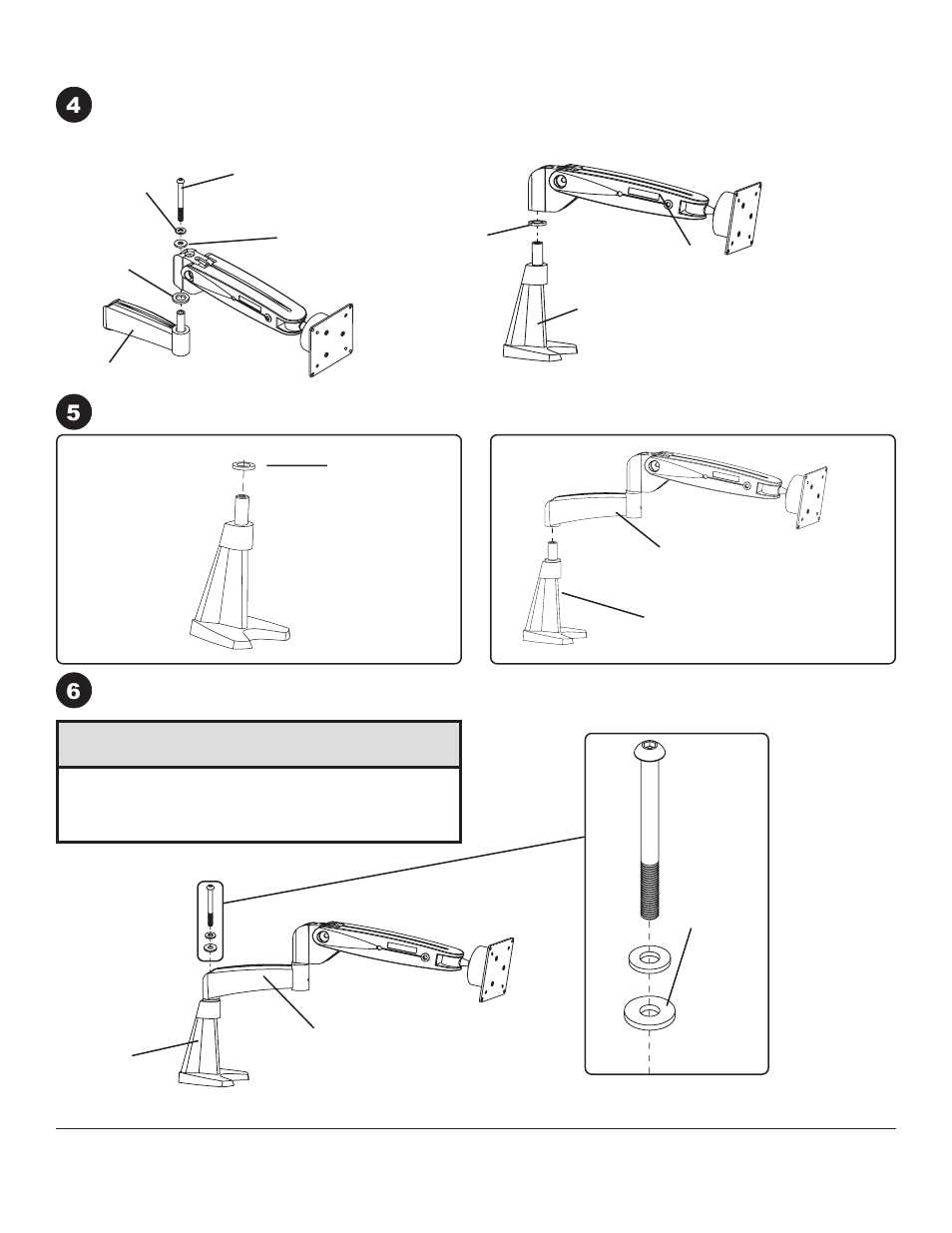 Caution, Db a, Ef g | Peerless-AV LCT-101 - Installation User Manual | Page 5 / 7