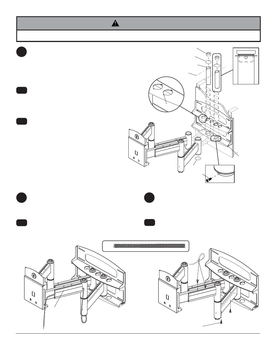 Warning, Rs c | Peerless-AV PLAV70-UNLP-GB - Installation User Manual | Page 7 / 14