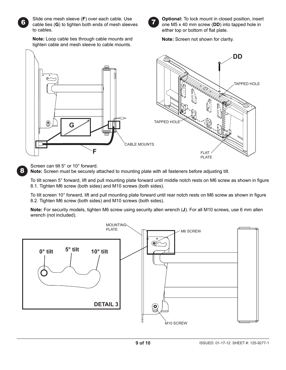 Peerless-AV SP850-V2X2 - Installation User Manual | Page 9 / 10