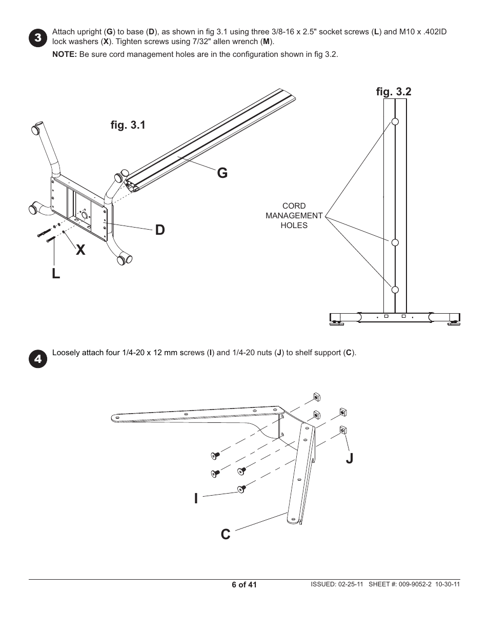 Ld g x, Ci j | Peerless-AV SS560M - Installation User Manual | Page 6 / 41