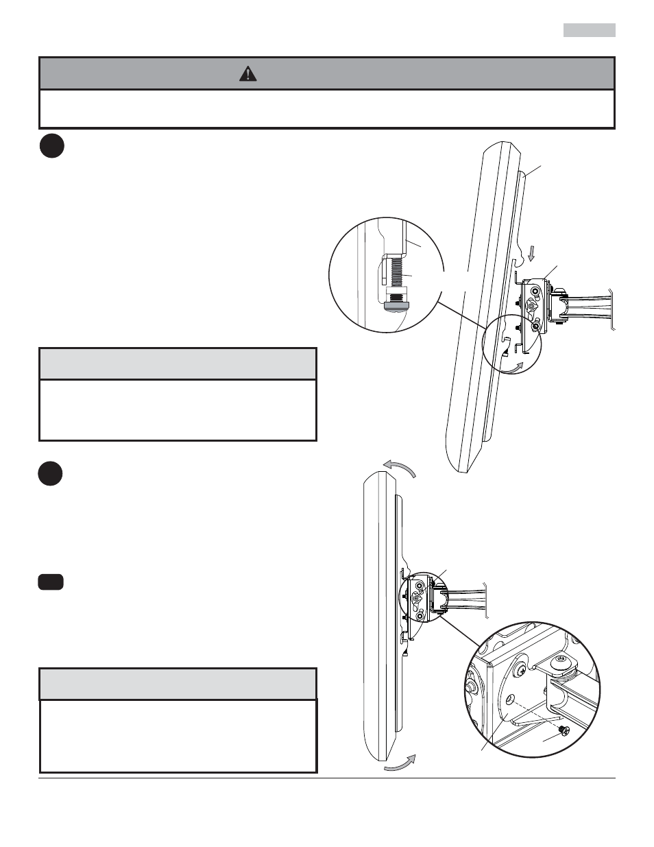 Advertencia, Atención, Kc a | Peerless-AV ESA746PU - Installation User Manual | Page 20 / 35