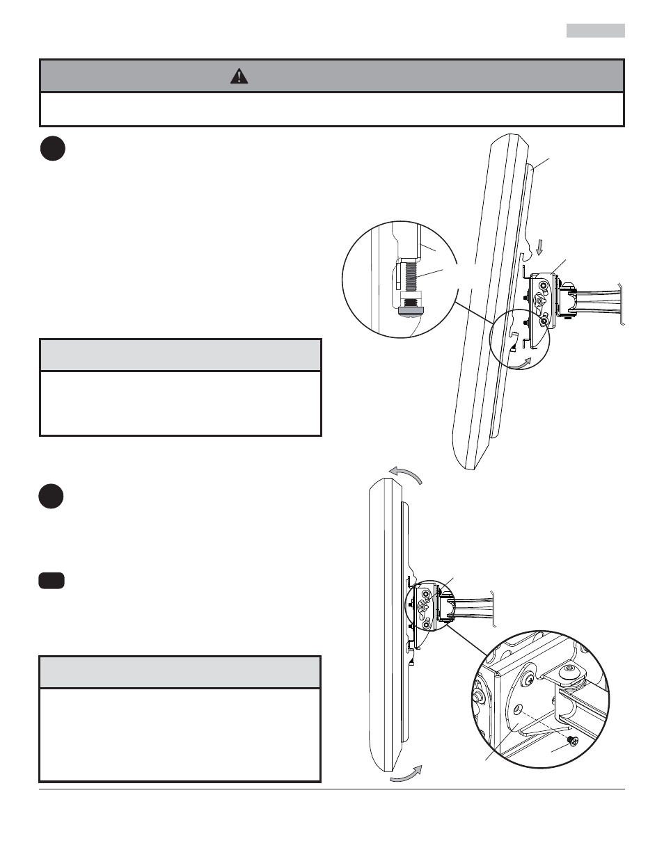 Avertissement, Attention, Kc a | Peerless-AV ESA746PU - Installation User Manual | Page 31 / 35