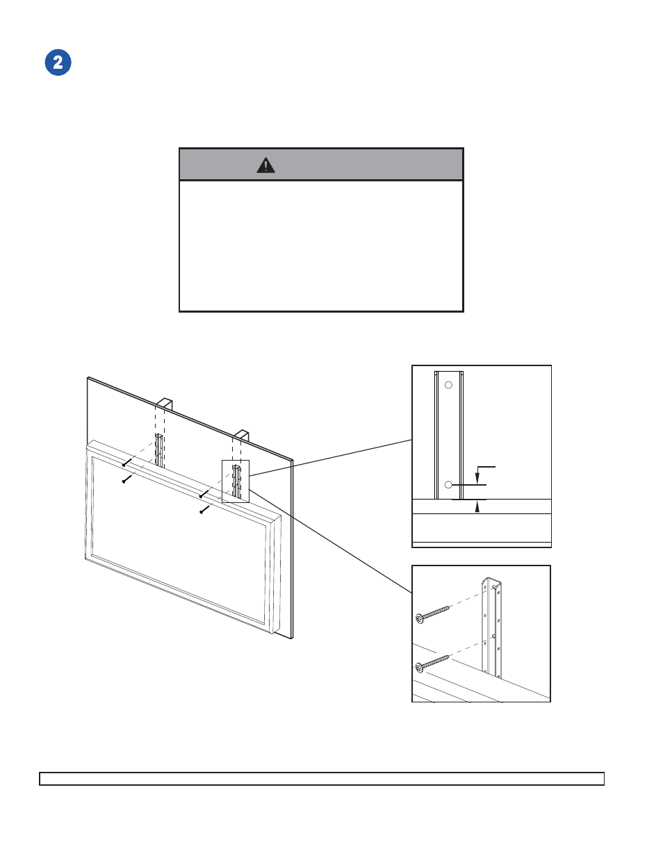 Warning | Peerless-AV ACC309 - Installation User Manual | Page 2 / 3