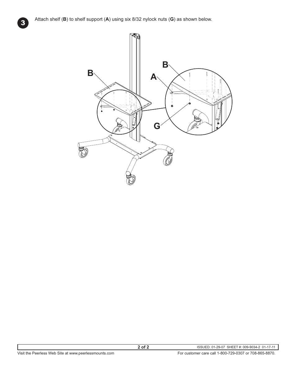 Ba b g | Peerless-AV ACC313 - Installation User Manual | Page 2 / 2