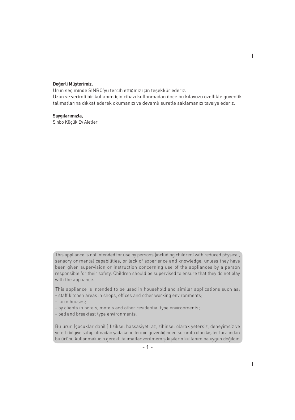 SINBO SBM 4713 User Manual | Page 2 / 52