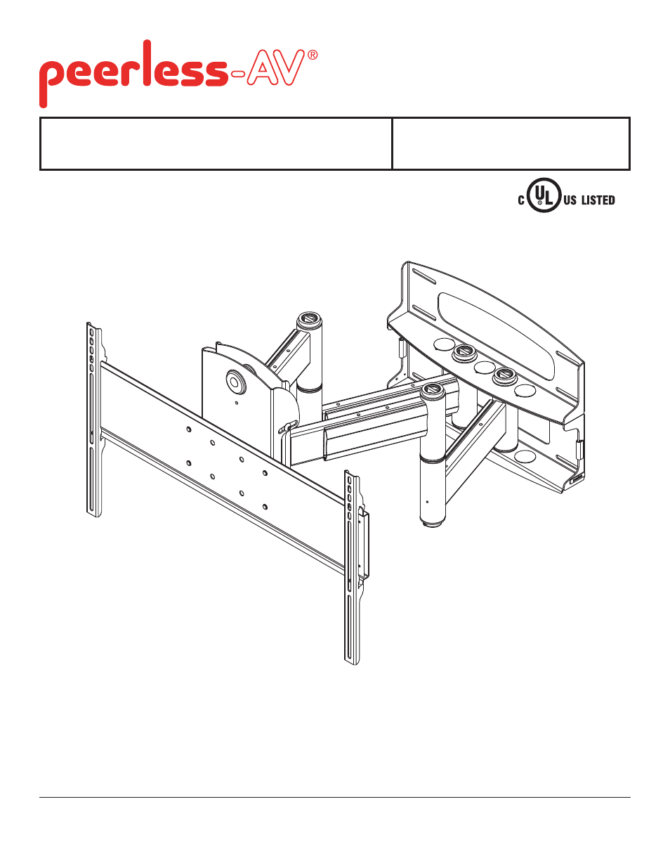 Peerless-AV PLAV70-UNLP - Installation User Manual | 14 pages