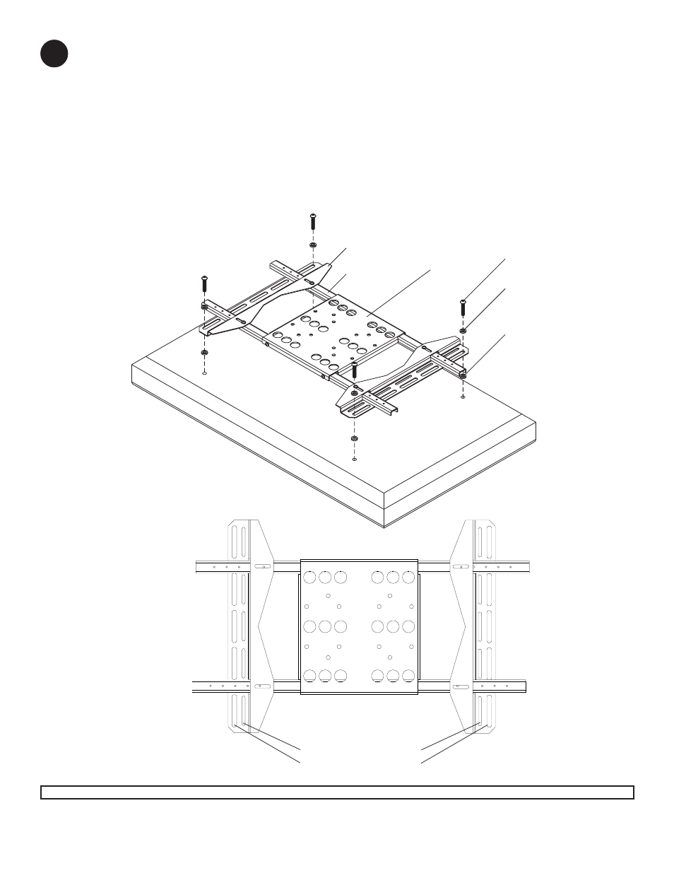 Fig. 5 mounting slots | Peerless-AV PLP-UN-1 - Installation User Manual | Page 4 / 4