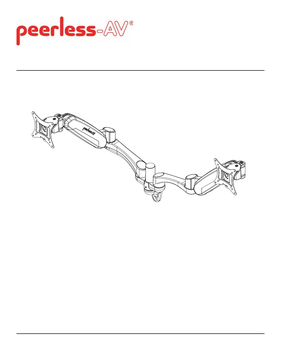 Peerless-AV LCW620AD - Installation User Manual | 10 pages