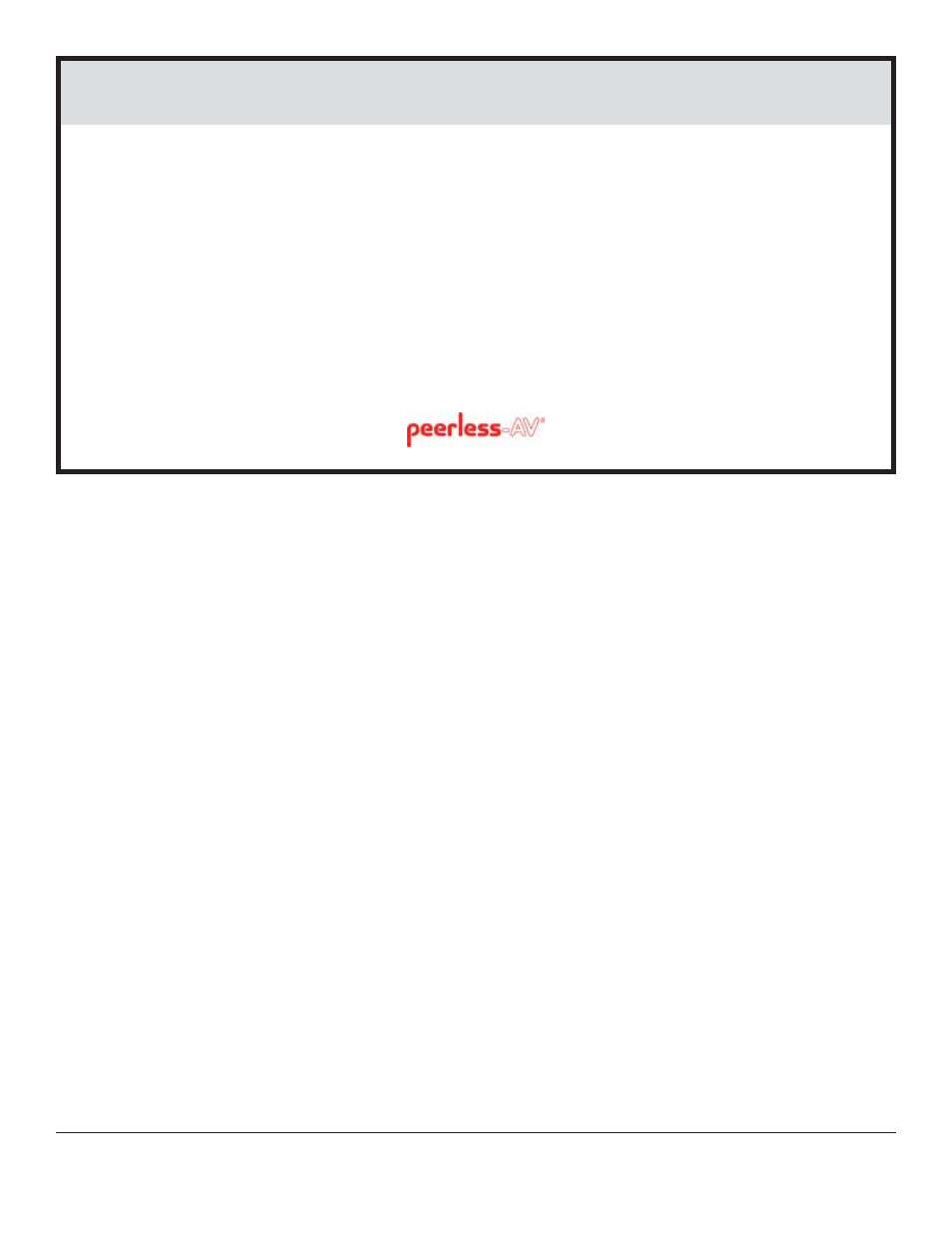 Limited five-year warranty | Peerless-AV LCW620AD - Installation User Manual | Page 10 / 10