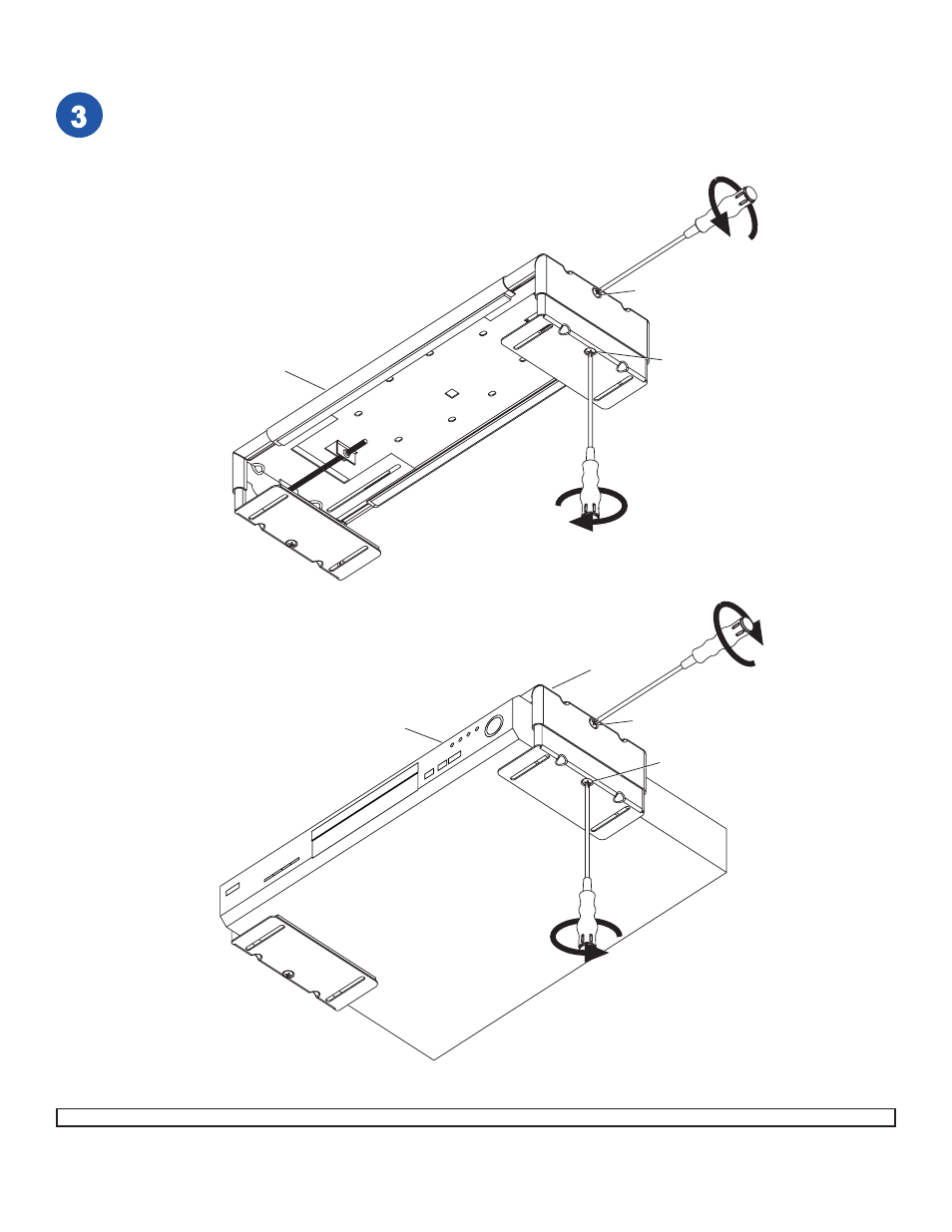 Installing a single dvd/dvr/vcr mount | Peerless-AV VPM25-W - Installation User Manual | Page 4 / 5